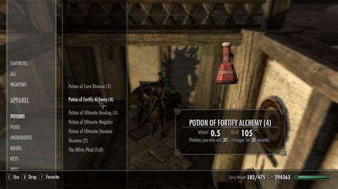 skyrim fortify alchemy potion|fortify alchemy potion skyrim recipe.